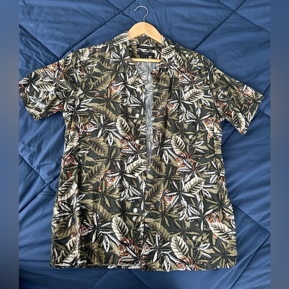Banana Republic Jungle Print Slim Fit Shirt